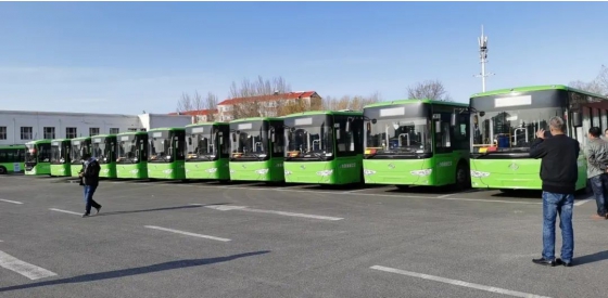 20 unidades king long XMQ6106 ônibus urbanos elétricos começam a operar em daqing
