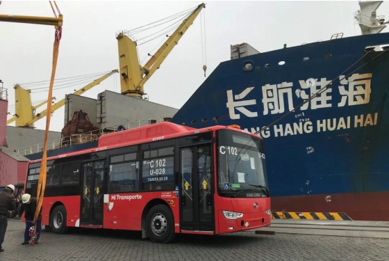 166 unidades de ônibus urbanos personalizados king long movidos a gás natural para chegar ao méxico para operação
