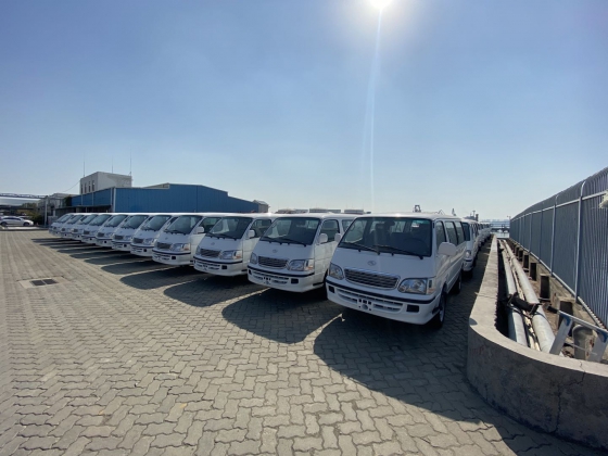mais de 1,100 vans king long exportadas para o Egito de fevereiro a abril de 2021
