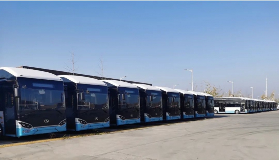 30 ônibus de combustível de hidrogênio king long entregues para operação de demonstração piloto
