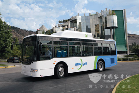 Kinglong Bus abre mercado de ônibus a gás natural do Chile