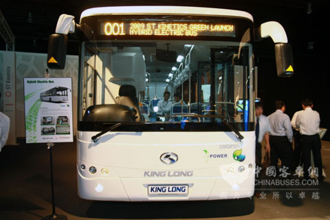 Kinglong Hybrid Bus começa a ser vendido em Cingapura