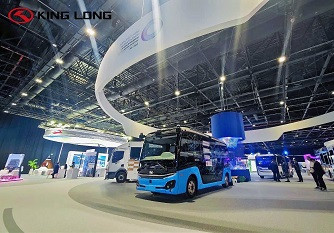 O ônibus autônomo King Long XMQ6601AGBEV venceu o campeão do Dubai World Challenge 2023 para transporte autônomo